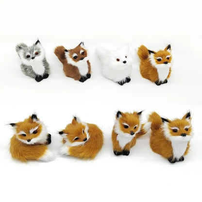 Cute Fox Miniature Ornament - Soft Plush Toys - Scribble Snacks