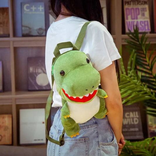 Dino Delight Plush Backpack - Bags & Backpacks - Scribble Snacks