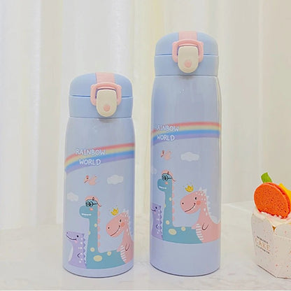 Dino Delight Stainless Steel Thermos - Water Bottles - Scribble Snacks