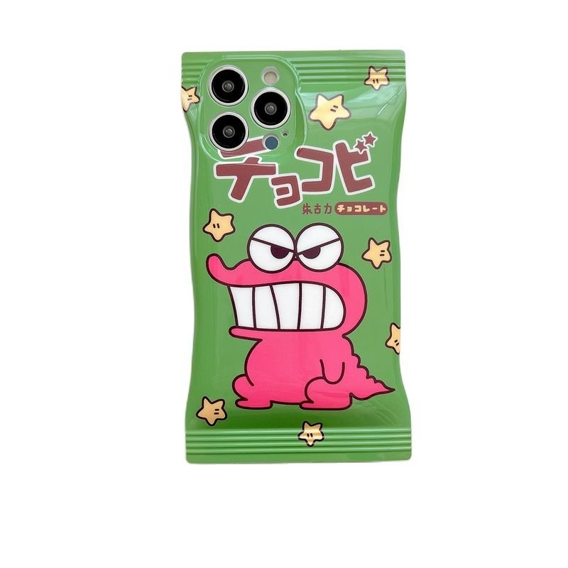 Dino Dessert Delight - Korean Cute Dinosaur Cookies Candy Bag Phone Case for iPhone 14/13/12 & More - iPhone Cases - Scribble Snacks