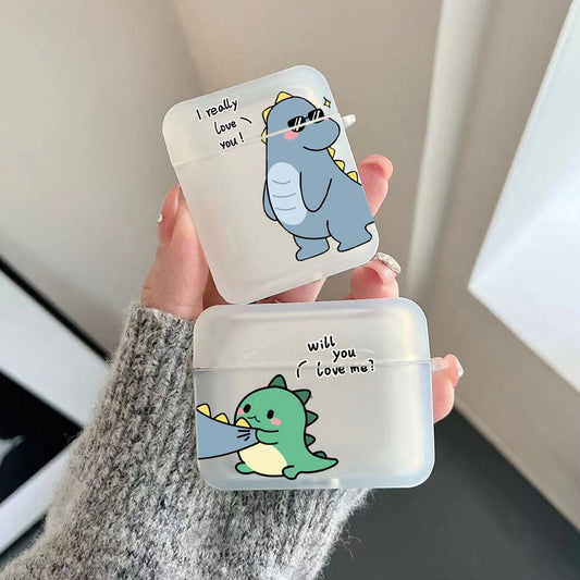 Dinosaur Couple Silicone Case for AirPods 1, 2, 3 and Pro - Airpods Cases - Scribble Snacks