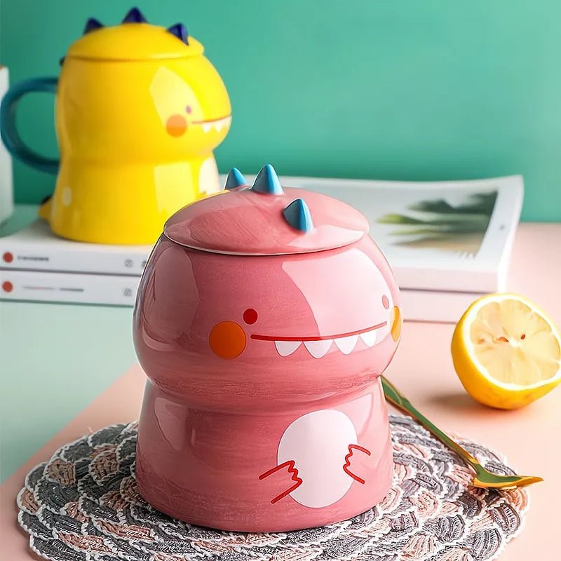 Dinosaur Delight Kids Ceramic Mug - Mugs - Scribble Snacks
