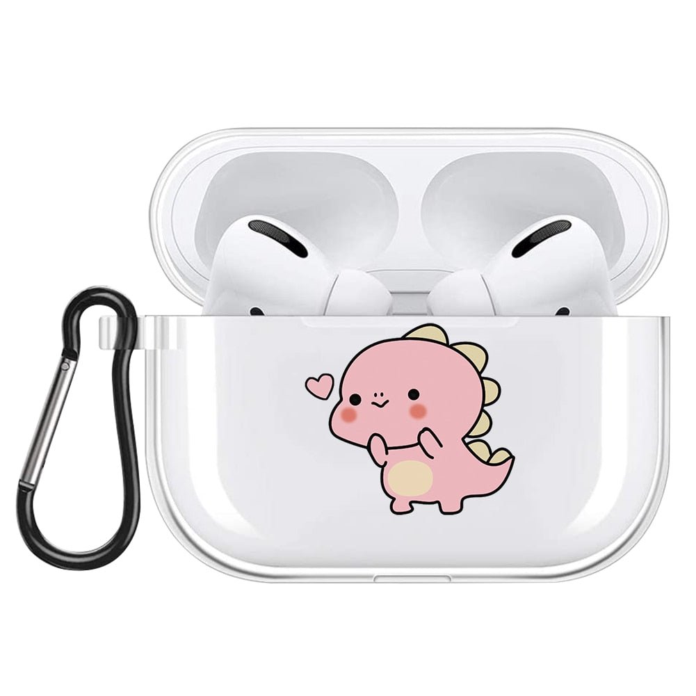 Dinosaur Pattern Silicone AirPods Pro/3 Case - Airpods Cases - Scribble Snacks