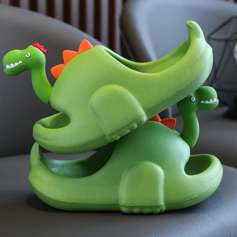 Dinosaur Slippers Kids Slides - Shoes & Slippers - Scribble Snacks