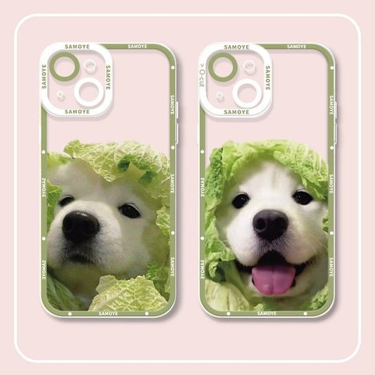 Doggie Cabbage Patch - Cabbage Dog Phone Case for Samsung Galaxy S23/S22 & More - Android Cases - Scribble Snacks
