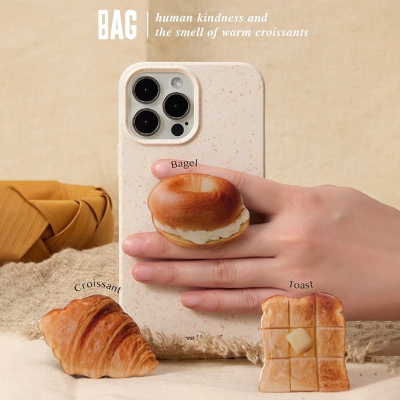 Croissant Donut Phone Grip Support d'anneau mobile sécurisé