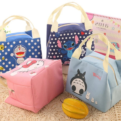 Doraemon Insulated Canvas Lunch Bag - Lunch Box - Scribble Snacks