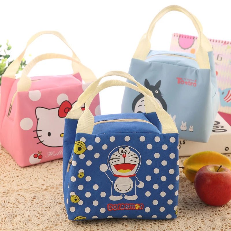 Doraemon Insulated Canvas Lunch Bag - Lunch Box - Scribble Snacks