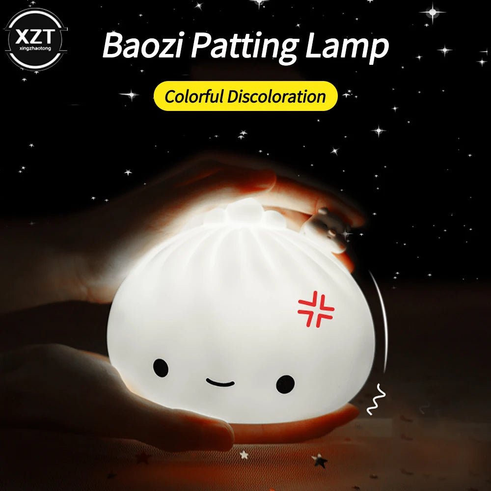 Dumpling Bun Silicone Night Light - Lamp / Lighting - Scribble Snacks