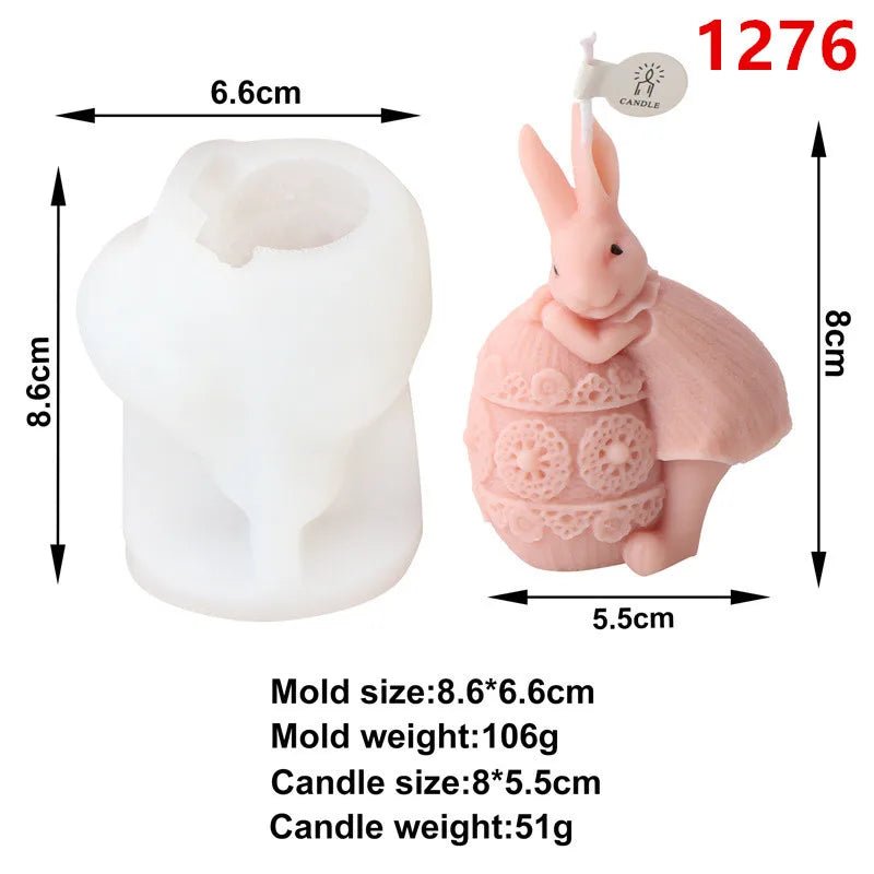 Easter Bunny Candle Mold - Easter - Scribble Snacks