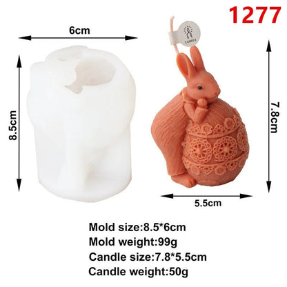 Easter Bunny Candle Mold - Easter - Scribble Snacks