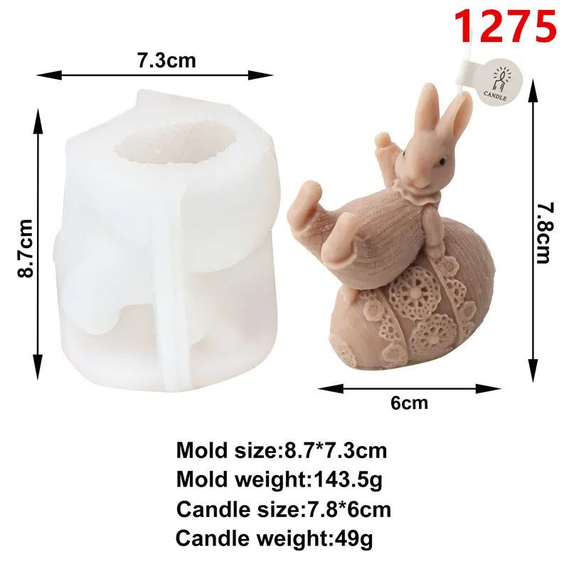 Easter Bunny Candle Mold - Easter - Scribble Snacks