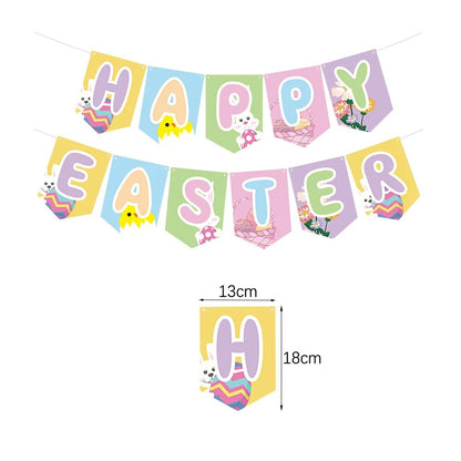 Easter Bunny & Carrots Garland - Easter - Scribble Snacks