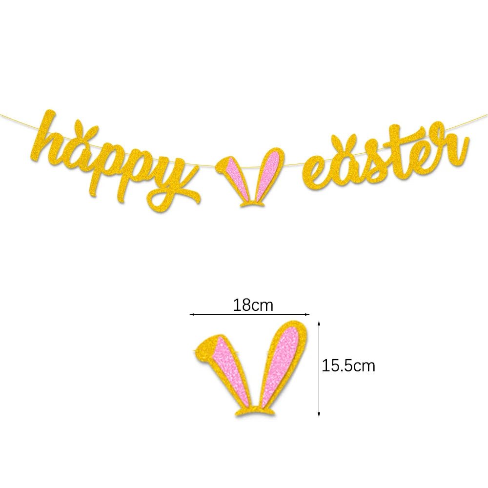 Easter Bunny & Carrots Garland - Easter - Scribble Snacks