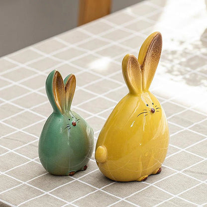 Easter Bunny Ceramic Figurines - Easter - Scribble Snacks