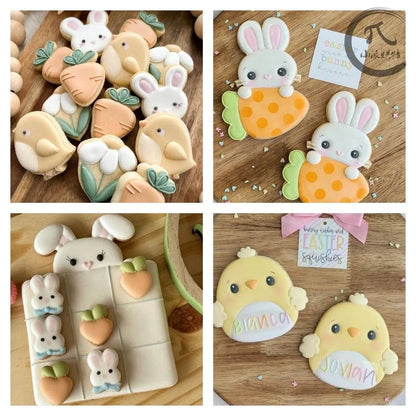Easter Bunny Chick Cookie Cutters - Easter - Scribble Snacks