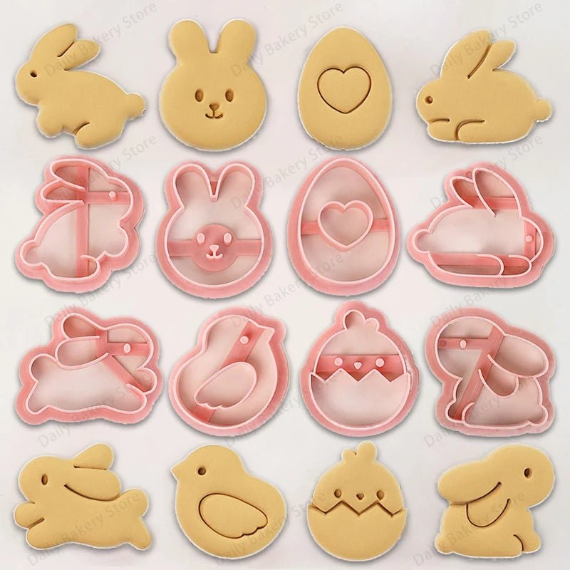 Easter Bunny Cookie Molds Set - Easter - Scribble Snacks