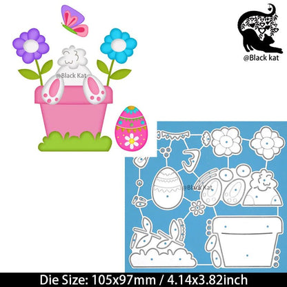 Easter Bunny Craft Cutting Dies - Easter - Scribble Snacks