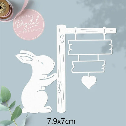 Easter Bunny Craft Cutting Dies - Easter - Scribble Snacks