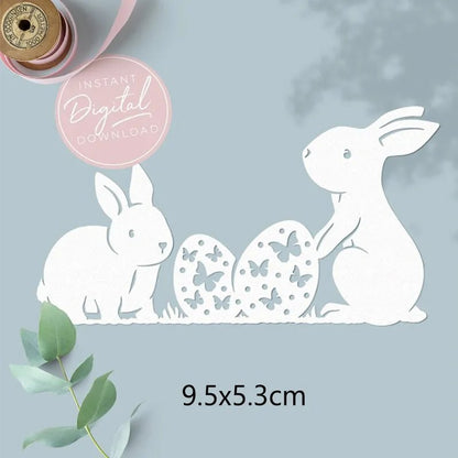 Easter Bunny Craft Cutting Dies - Easter - Scribble Snacks
