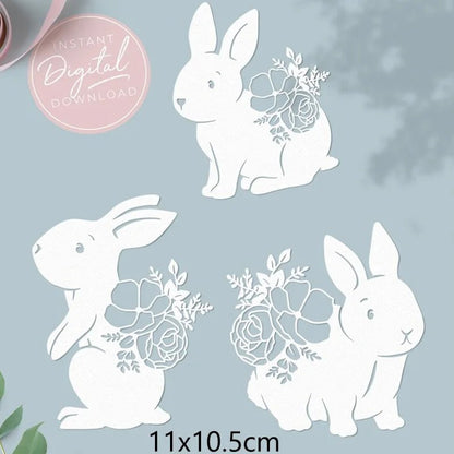 Easter Bunny Craft Cutting Dies - Easter - Scribble Snacks