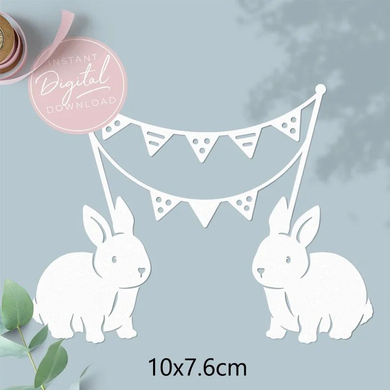 Easter Bunny Craft Cutting Dies - Easter - Scribble Snacks