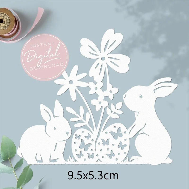Easter Bunny Craft Cutting Dies - Easter - Scribble Snacks