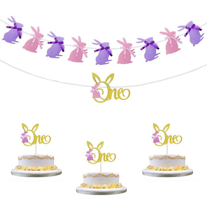 Easter Bunny Cupcake Toppers - Easter - Scribble Snacks