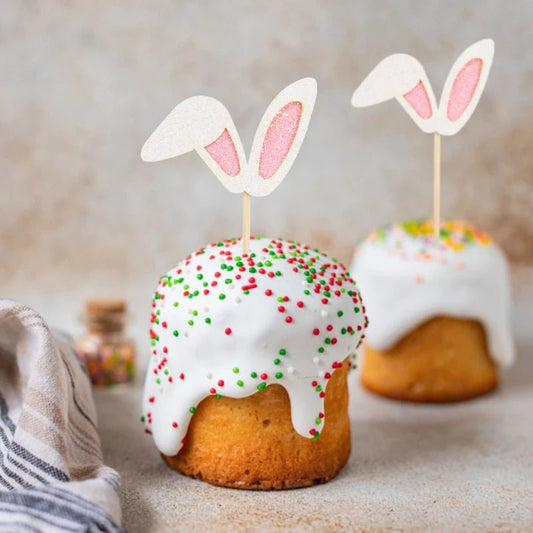 Easter Bunny Cupcake Toppers - Easter - Scribble Snacks