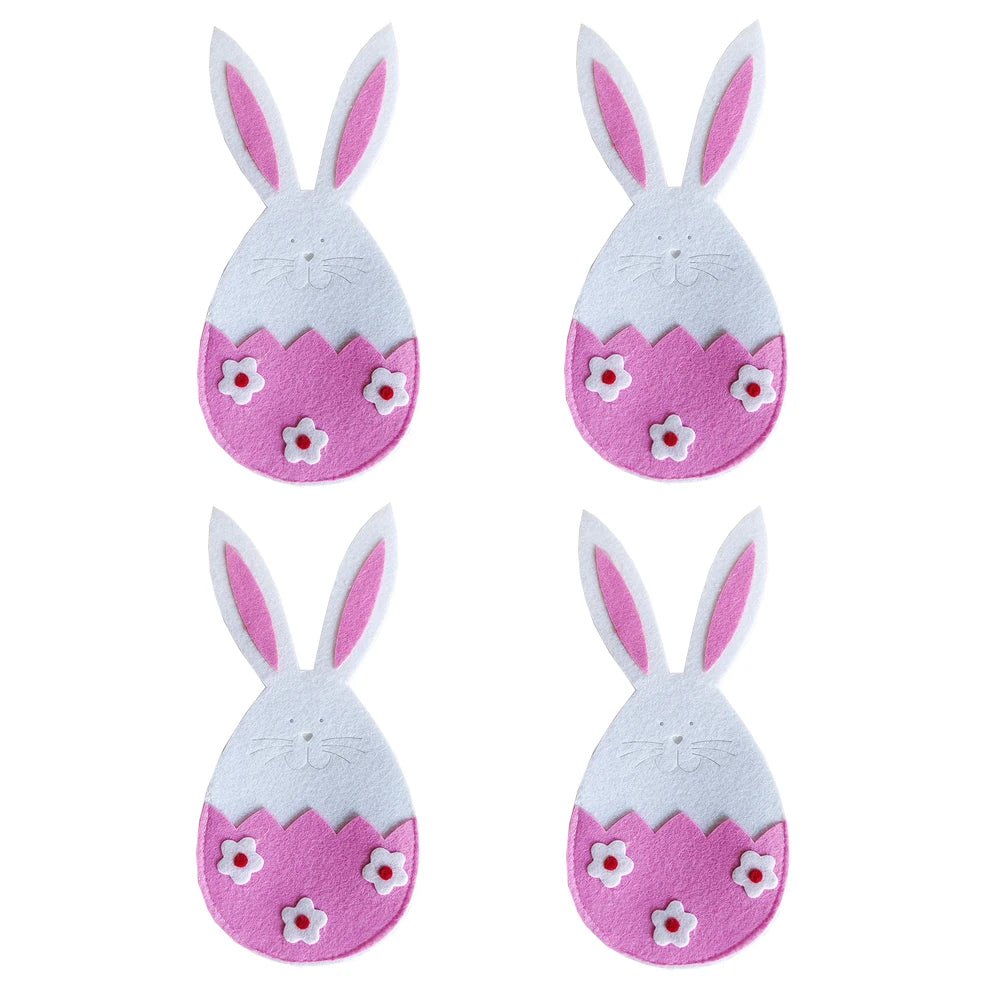 Easter Bunny Cutlery Pockets - Easter - Scribble Snacks