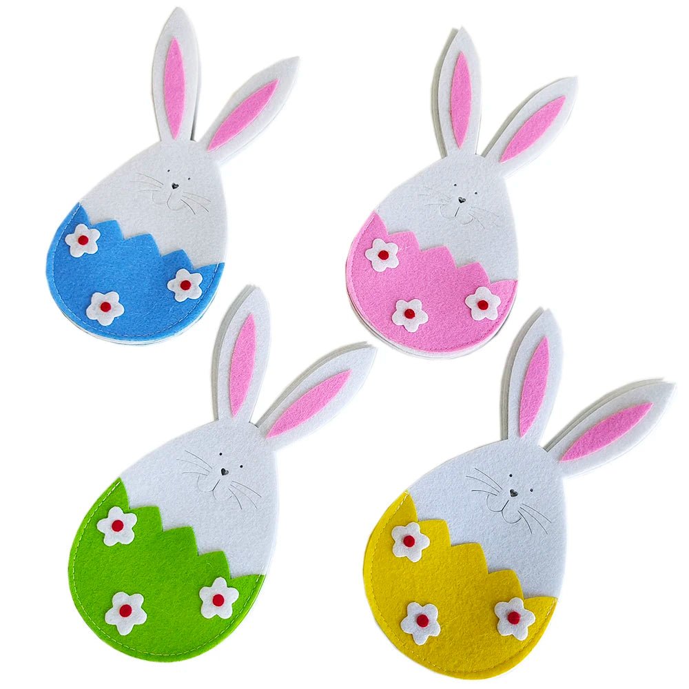 Easter Bunny Cutlery Pockets - Easter - Scribble Snacks