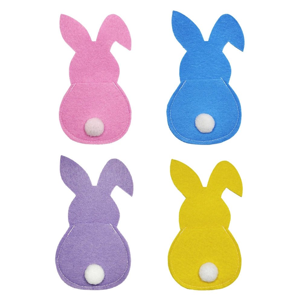 Easter Bunny Cutlery Pockets - Easter - Scribble Snacks