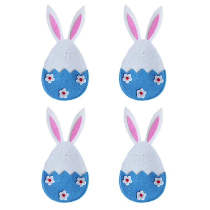 Easter Bunny Cutlery Pockets - Easter - Scribble Snacks