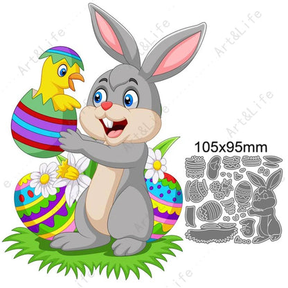 Easter Bunny Egg Craft Dies - Easter - Scribble Snacks