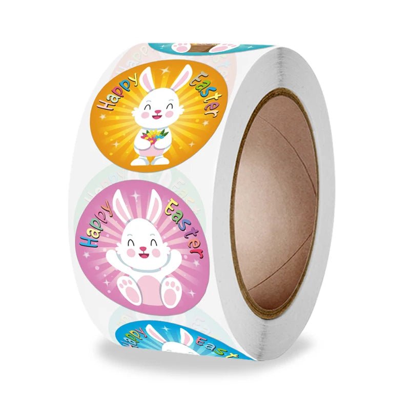 Easter Bunny Egg Stickers - Easter - Scribble Snacks