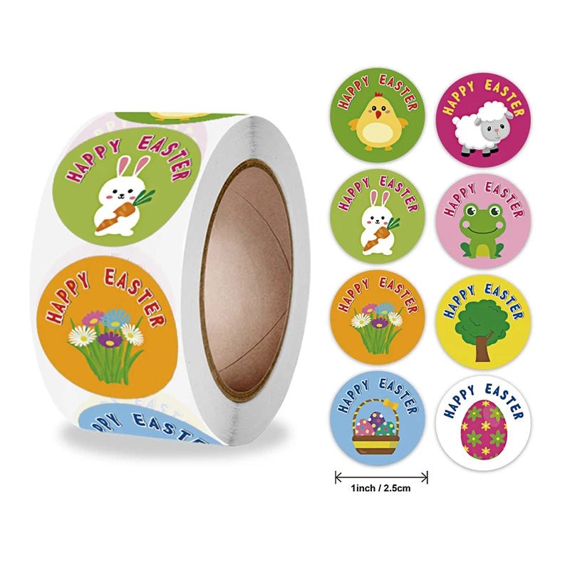 Easter Bunny Egg Stickers - Easter - Scribble Snacks