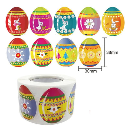 Easter Bunny Egg Stickers - Easter - Scribble Snacks