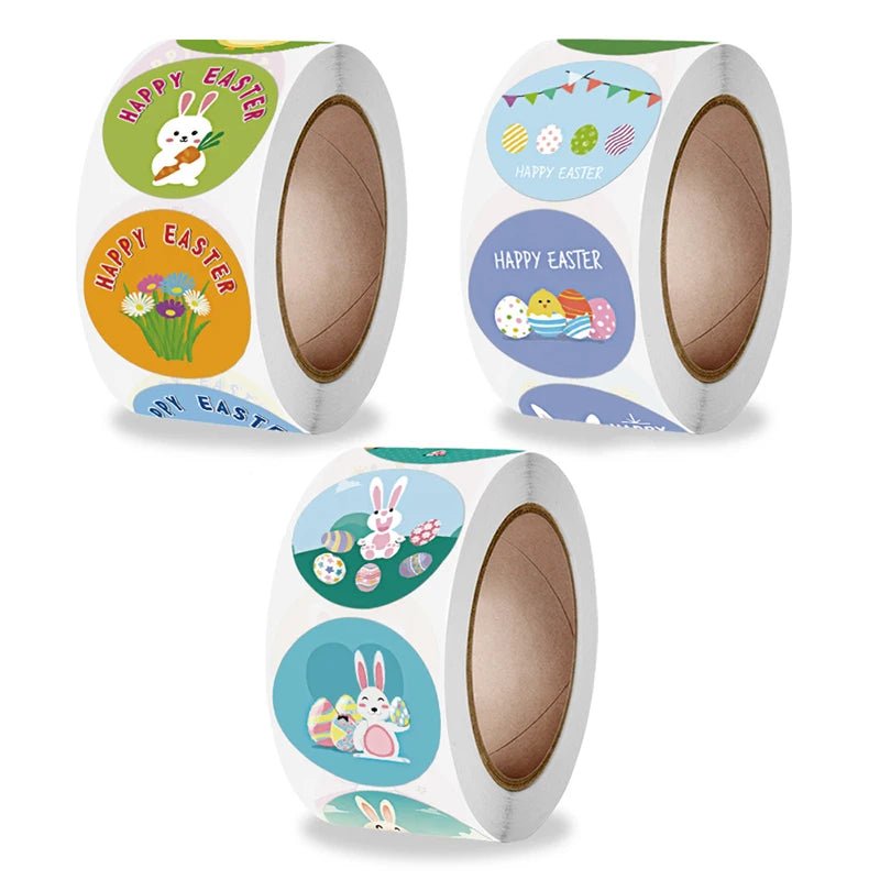 Easter Bunny Egg Stickers - Easter - Scribble Snacks