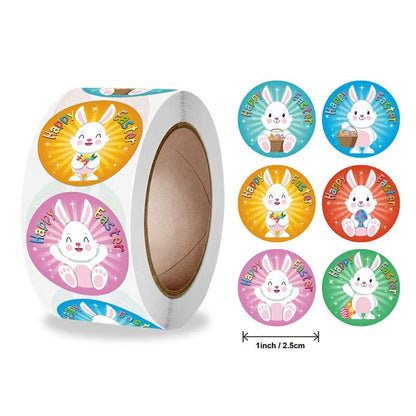 Easter Bunny Egg Stickers - Easter - Scribble Snacks