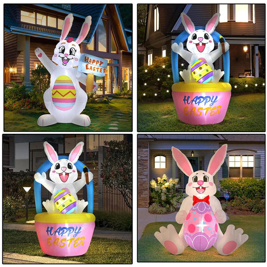 Easter Bunny Inflatable Garden Decor - Easter - Scribble Snacks