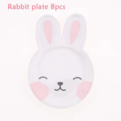 Easter Bunny Party Tableware - Easter - Scribble Snacks