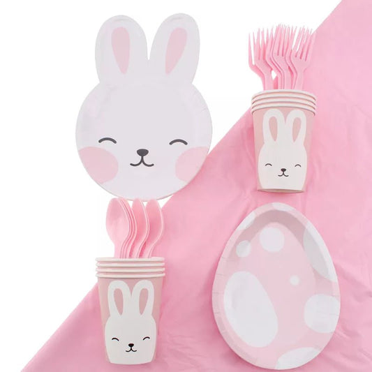 Easter Bunny Party Tableware - Easter - Scribble Snacks