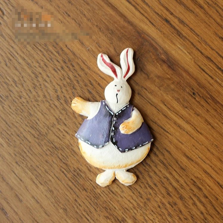 Easter Bunny Refrigerator Magnet - Easter - Scribble Snacks