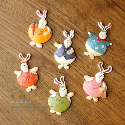 Easter Bunny Refrigerator Magnet - Easter - Scribble Snacks