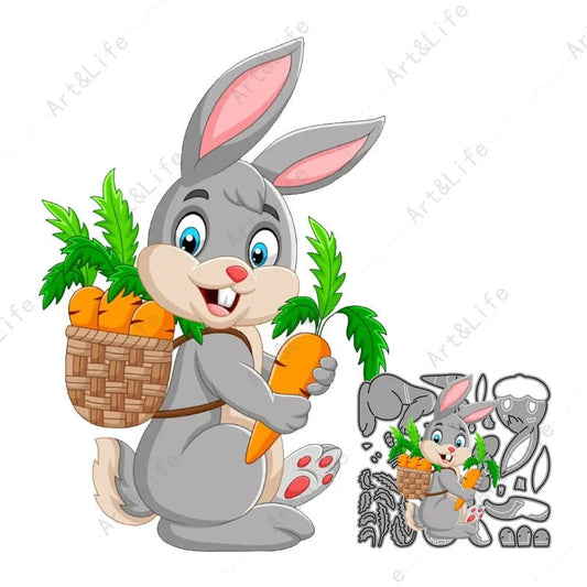 Easter Bunny Scrapbooking Dies - Easter - Scribble Snacks