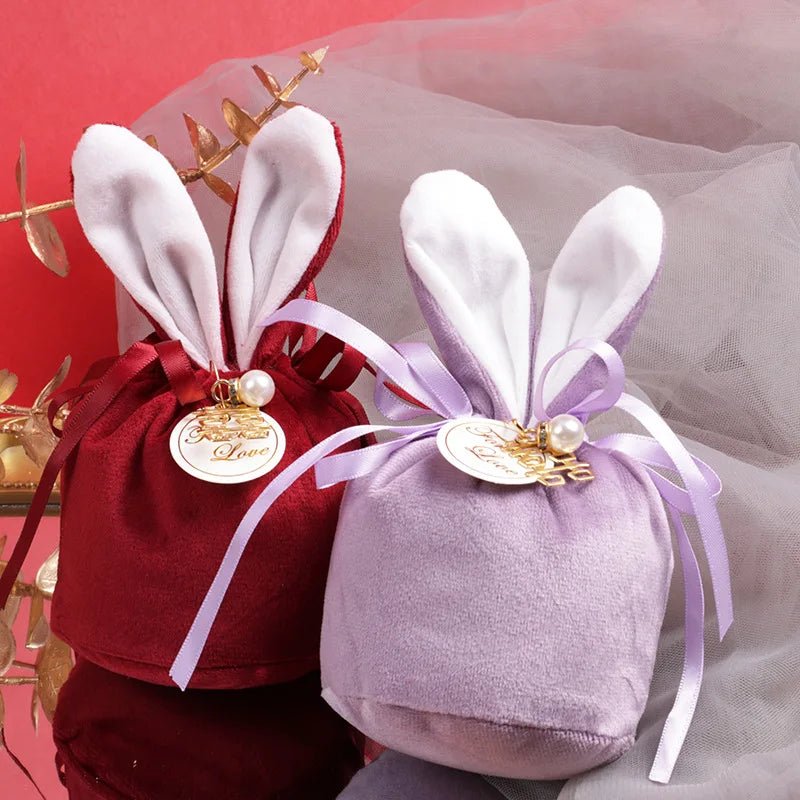Easter Bunny Velvet Gift Bag - Easter - Scribble Snacks