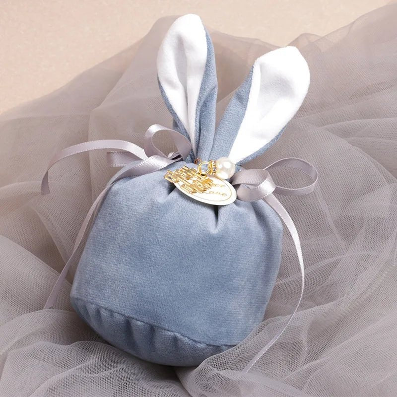 Easter Bunny Velvet Gift Bag - Easter - Scribble Snacks