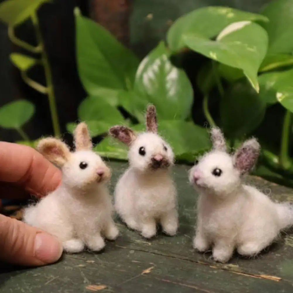 Easter Bunny Wool Figurine - Easter - Scribble Snacks