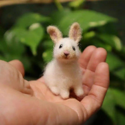 Easter Bunny Wool Figurine - Easter - Scribble Snacks