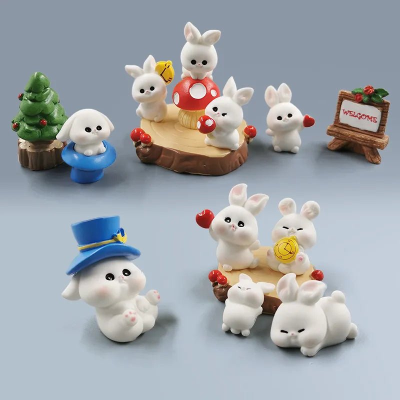 Easter Christmas Rabbit Figurines - Easter - Scribble Snacks